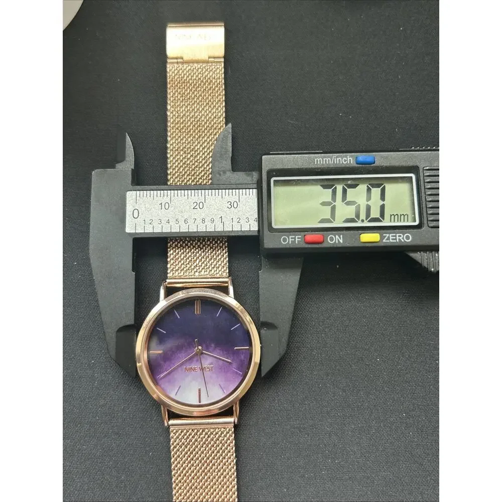 Nine West Rose Gold Tone Purple Dial Women’s Quartz Watch